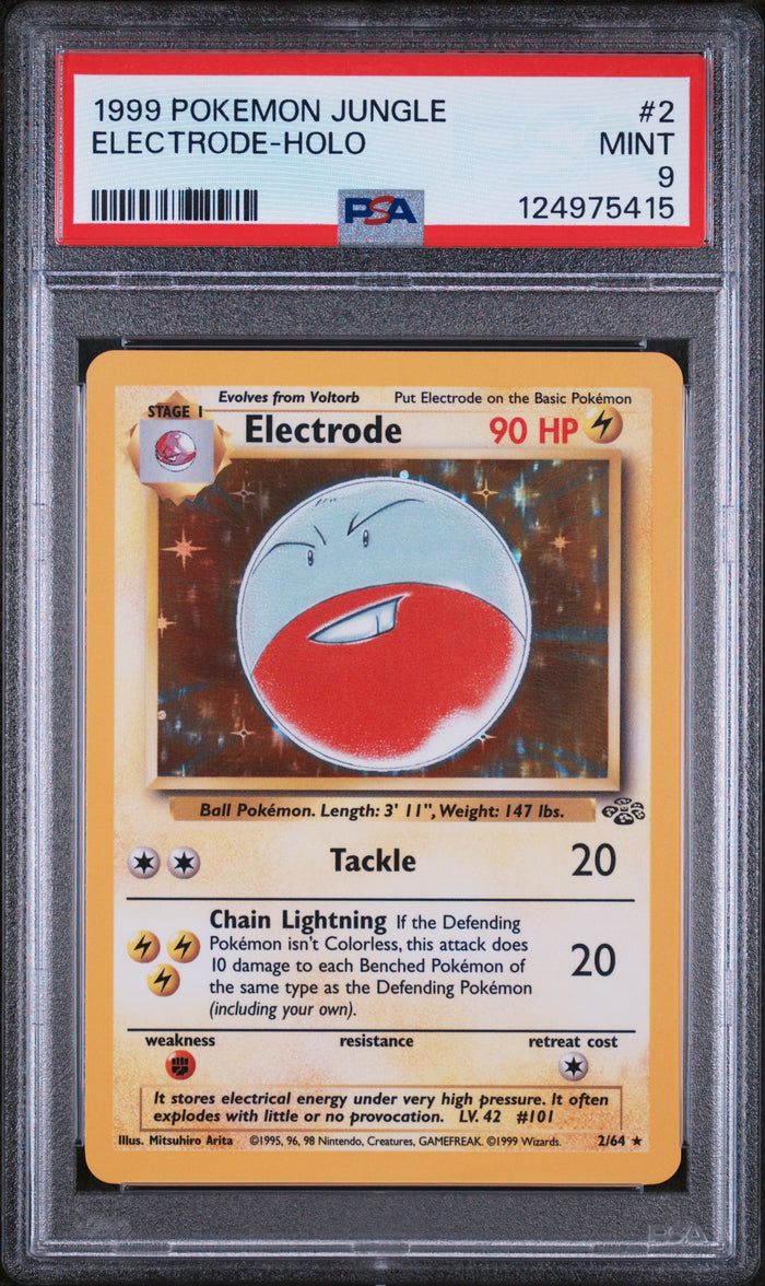 Electrode-Holo Pokemon Jungle 2 NM PSA 9