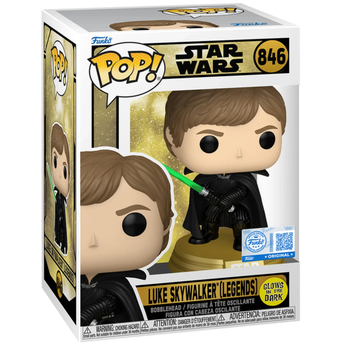 Funko Pop - Star Wars Luke Skywalker (Legends) 846 (Glow in the Dark)