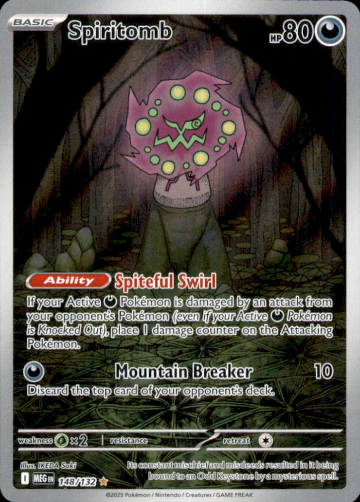 Spiritomb Holo Illustration Rare ME01: Mega Evolution 148/132 NM