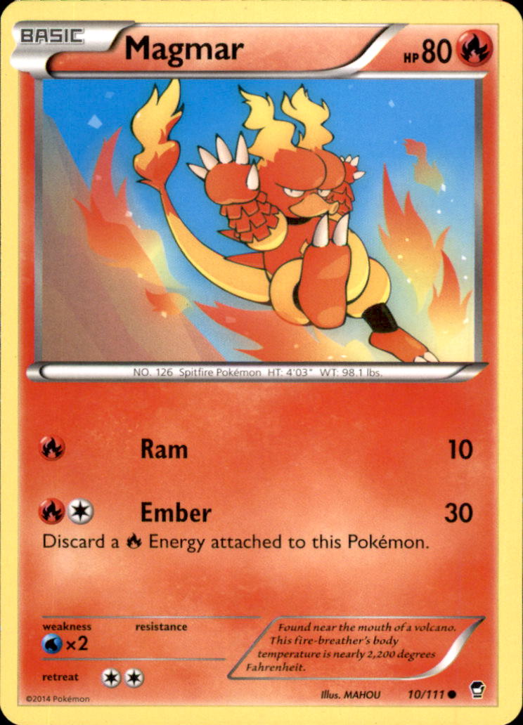 Magmar Common XY - Furious Fists 10/111 NM