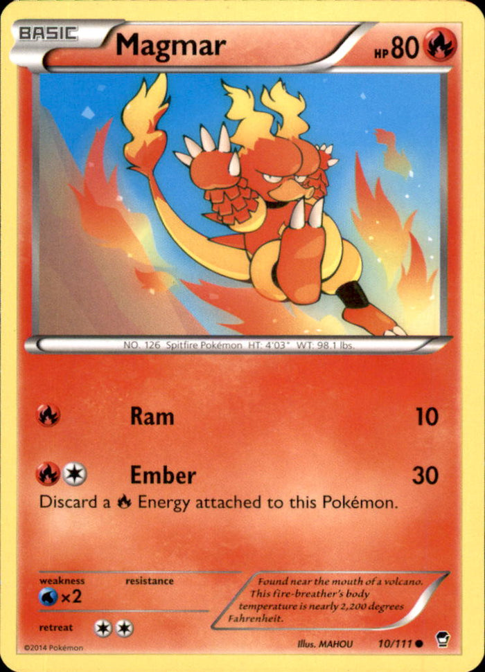 Magmar Common XY - Furious Fists 10/111 NM