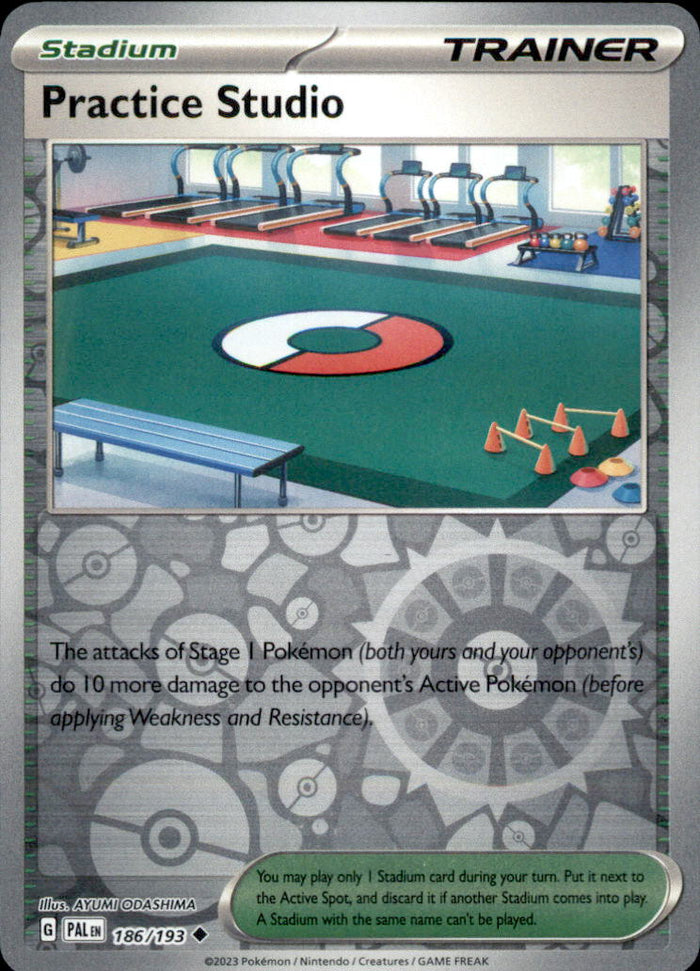 Practice Studio Reverse Holo Uncommon SV02: Paldea Evolved 186/193 NM