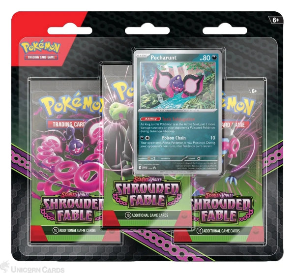 Shrouded Fable 3-Pack Blister (Pecharunt)