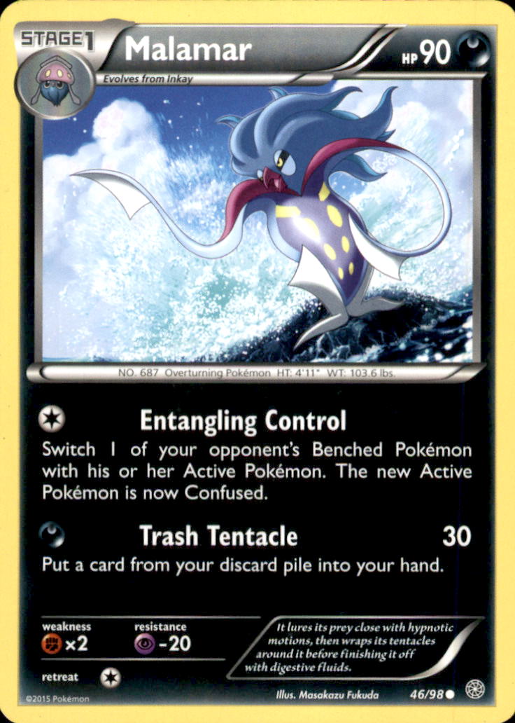 Malamar Common XY - Ancient Origins 46/98 NM