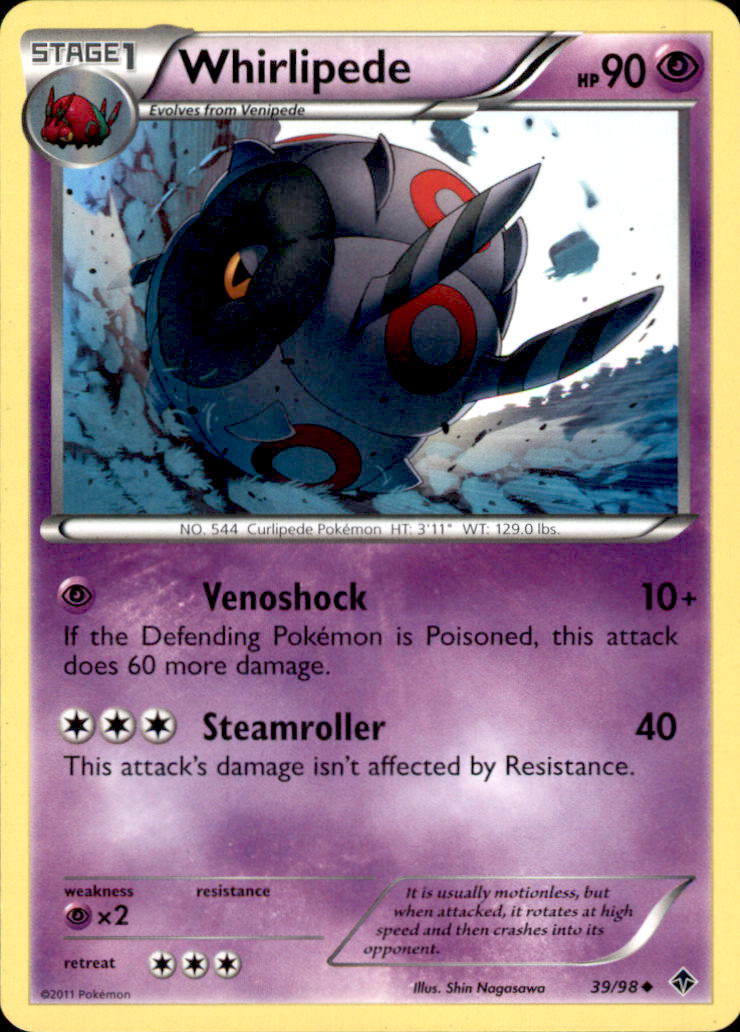 Whirlipede Uncommon Emerging Powers 39/98 NM