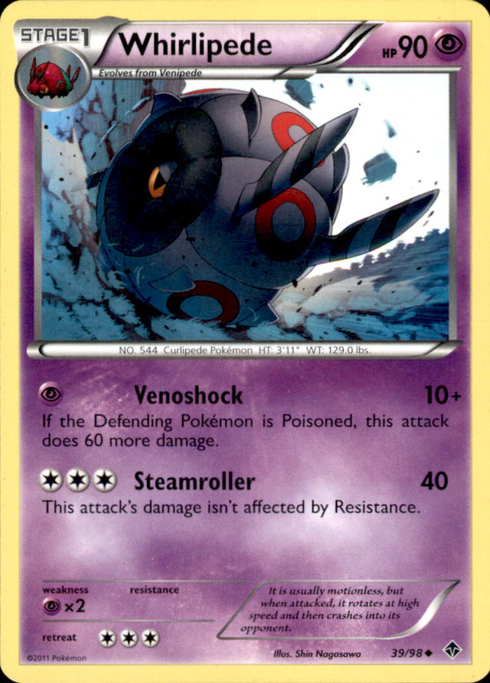 Whirlipede Uncommon Emerging Powers 39/98 NM