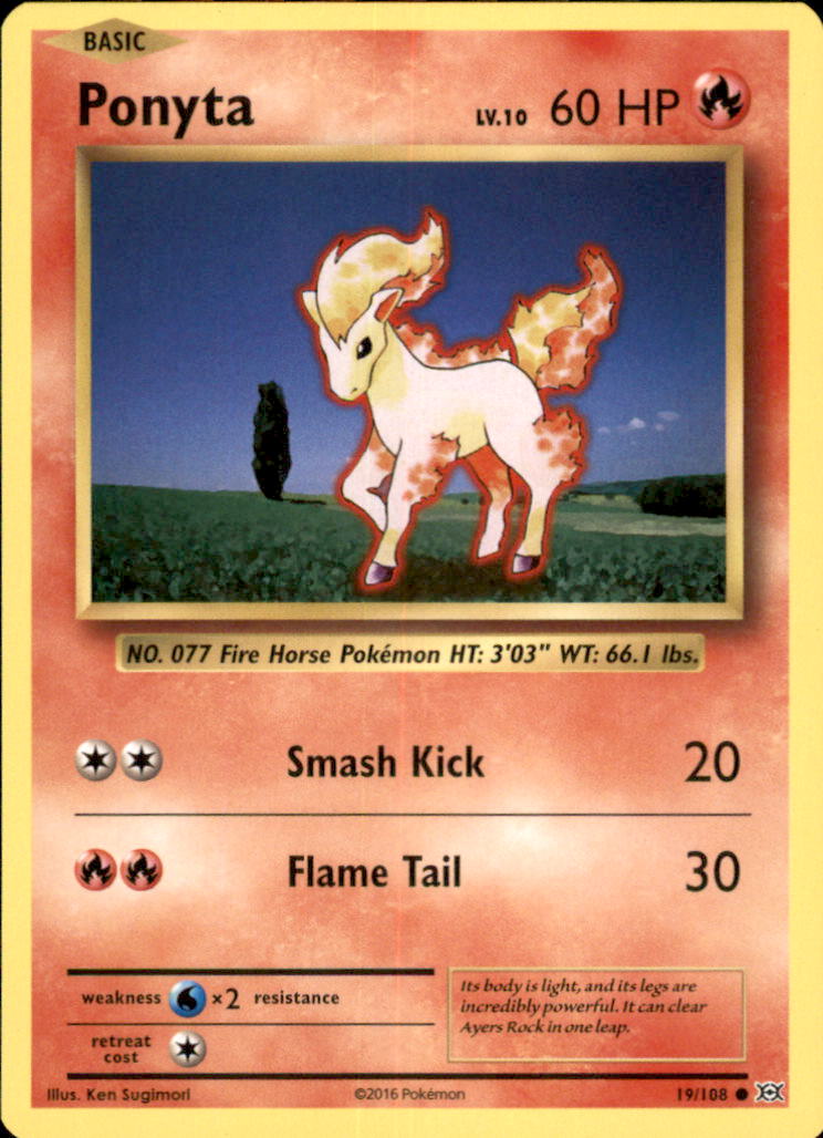 Ponyta Common XY - Evolutions 19/108 NM