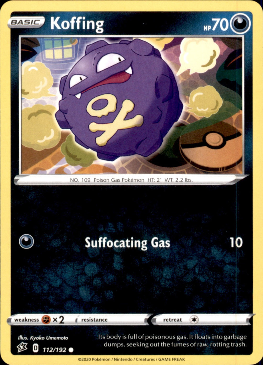 Koffing Common SWSH02: Rebel Clash 112/192 NM