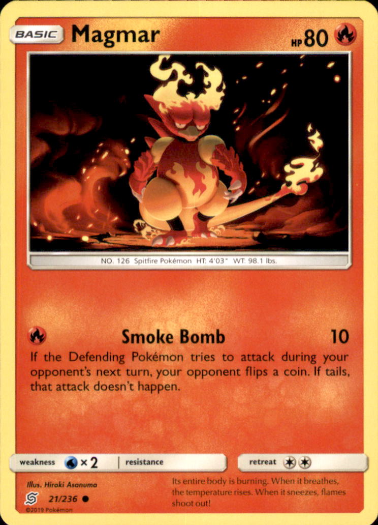 Magmar Common SM - Unified Minds 21/236 NM