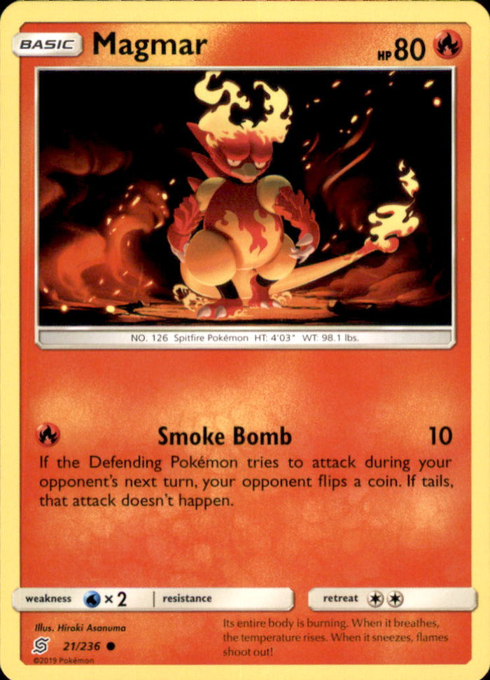 Magmar Common SM - Unified Minds 21/236 NM