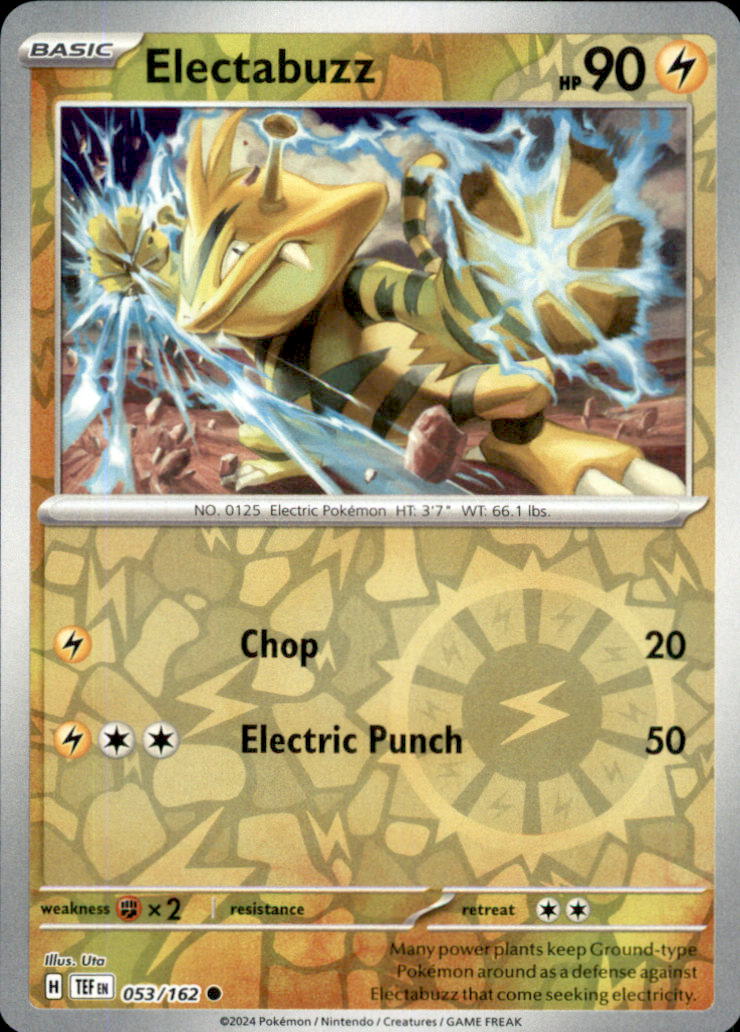 Electabuzz Reverse Holo Common SV05: Temporal Forces 053/162 NM