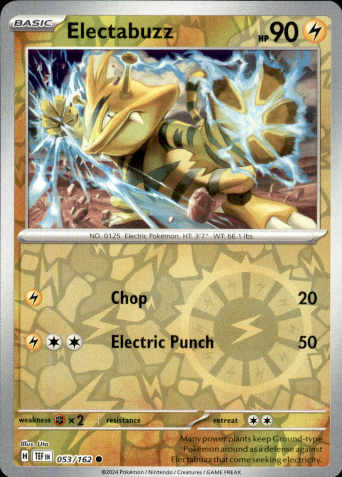Electabuzz Reverse Holo Common SV05: Temporal Forces 053/162 NM