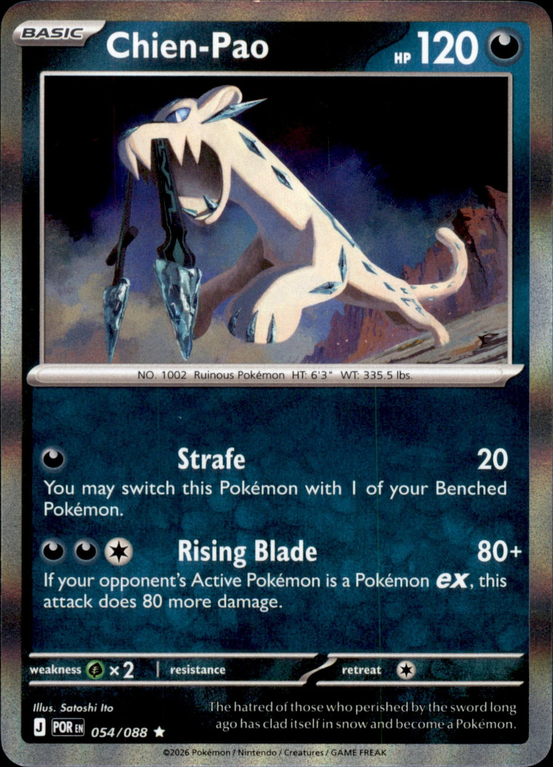 Chien-Pao Holo Rare ME03: Perfect Order 054/088 NM