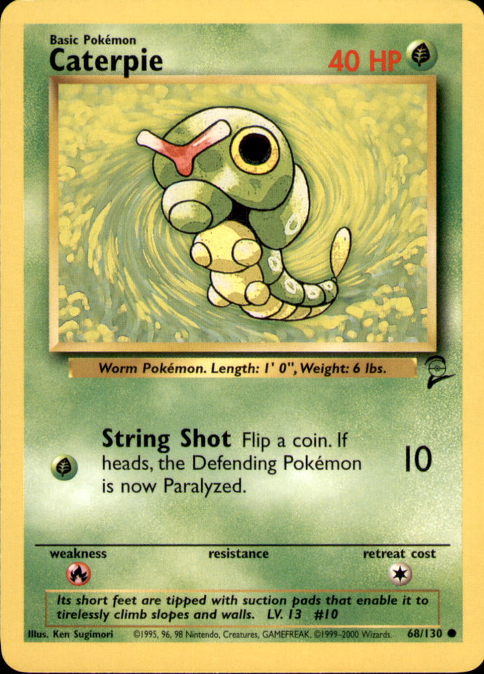 Caterpie Common Base Set 2 068/130 LP