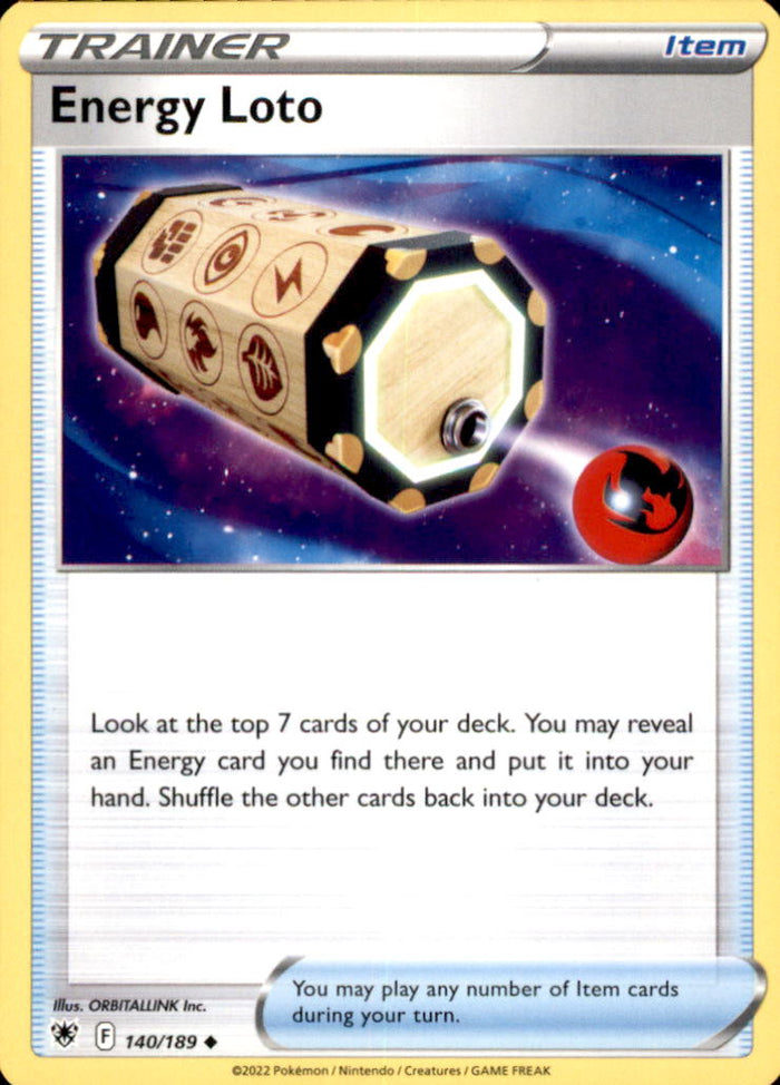 Energy Loto Uncommon SWSH10: Astral Radiance 140/189 NM