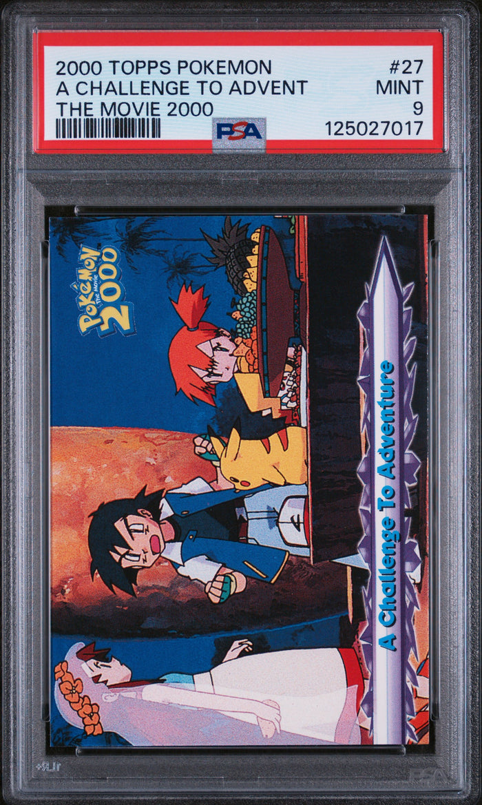 A Challenge To Advent The Movie 2000 Topps Pokemon The Movie 2000 27 NM PSA 9