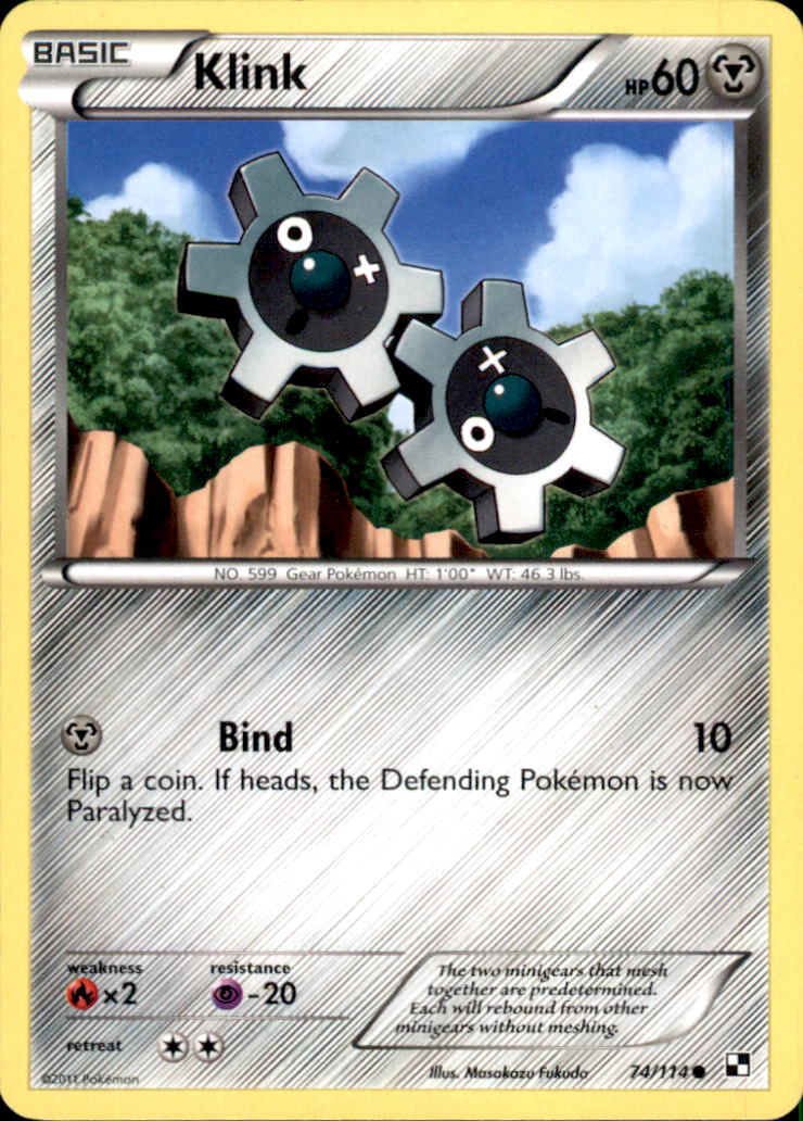 Klink Common Black and White 74/114 NM