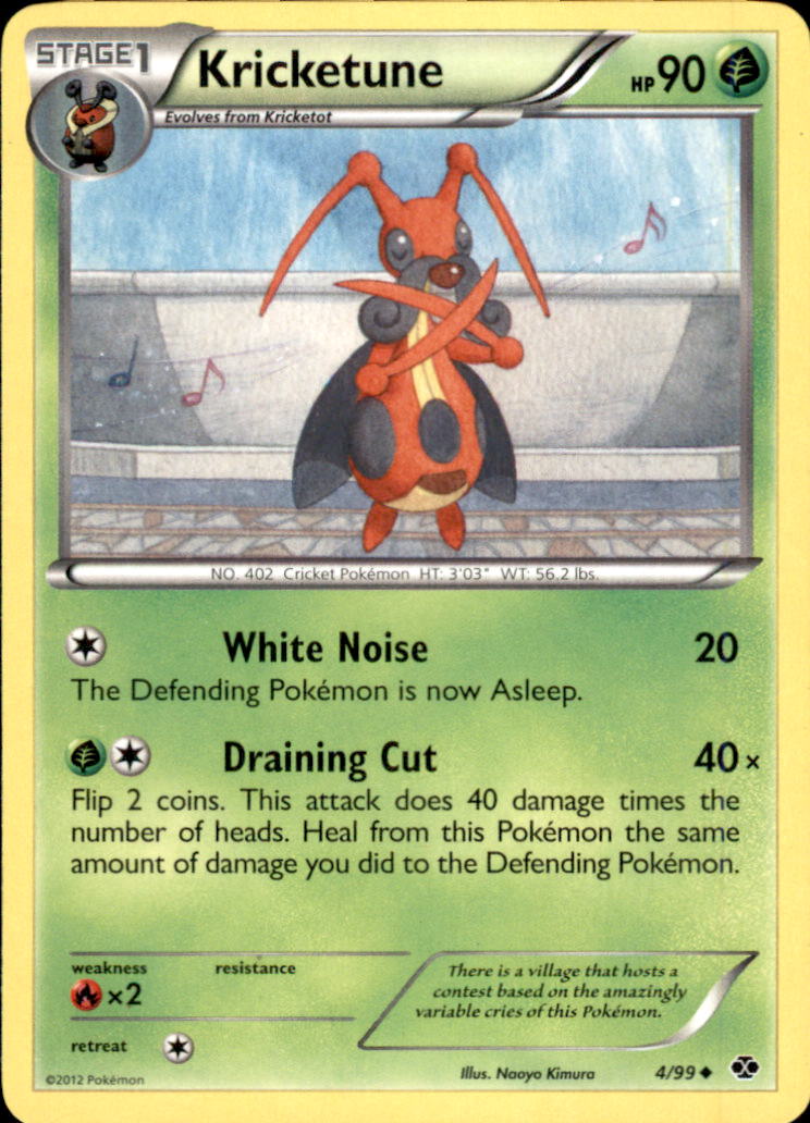 Kricketune Uncommon Next Destinies 4/99 NM