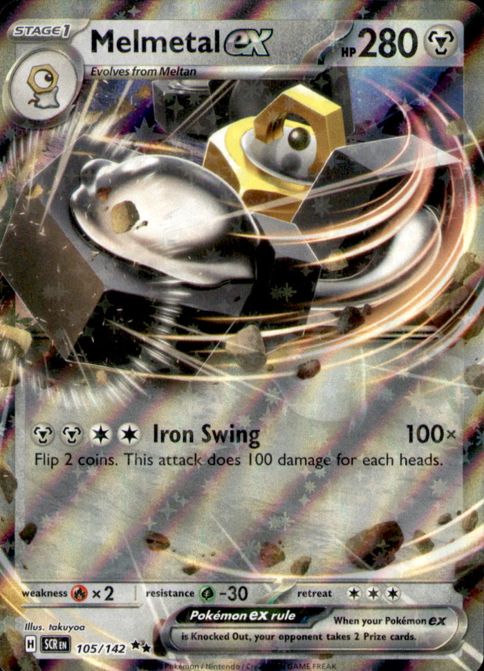 Melmetal ex Holo Double Rare SV07: Stellar Crown 105/142 NM