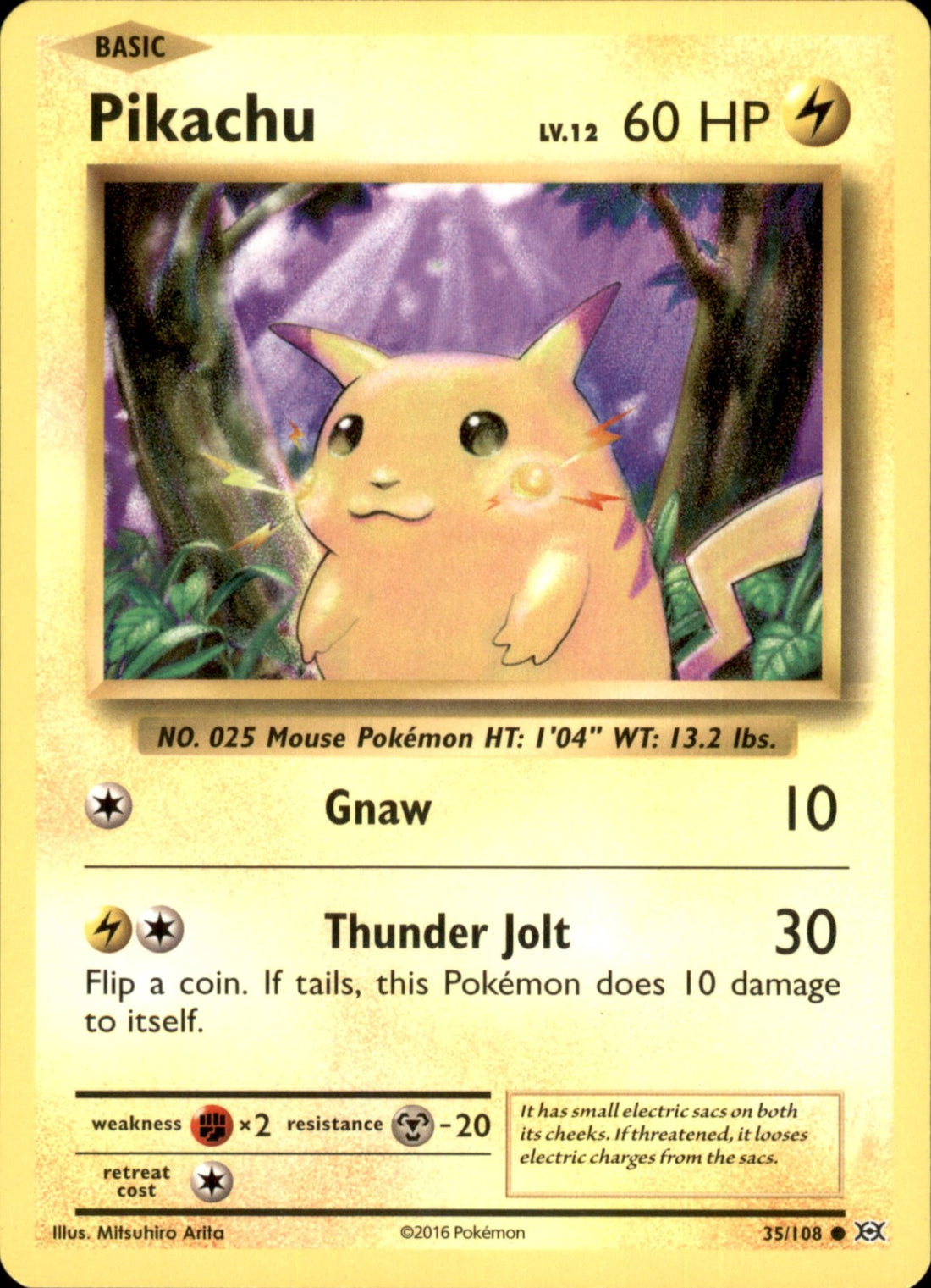 Pikachu Common XY - Evolutions 35/108 NM