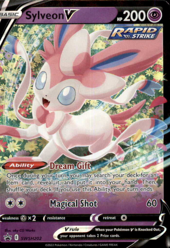 Sylveon V Holo Promo SWSH: Sword & Shield Promo Cards SWSH202 NM