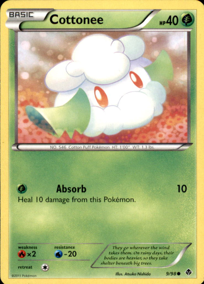 Cottonee (9) Common Emerging Powers 9/98 NM