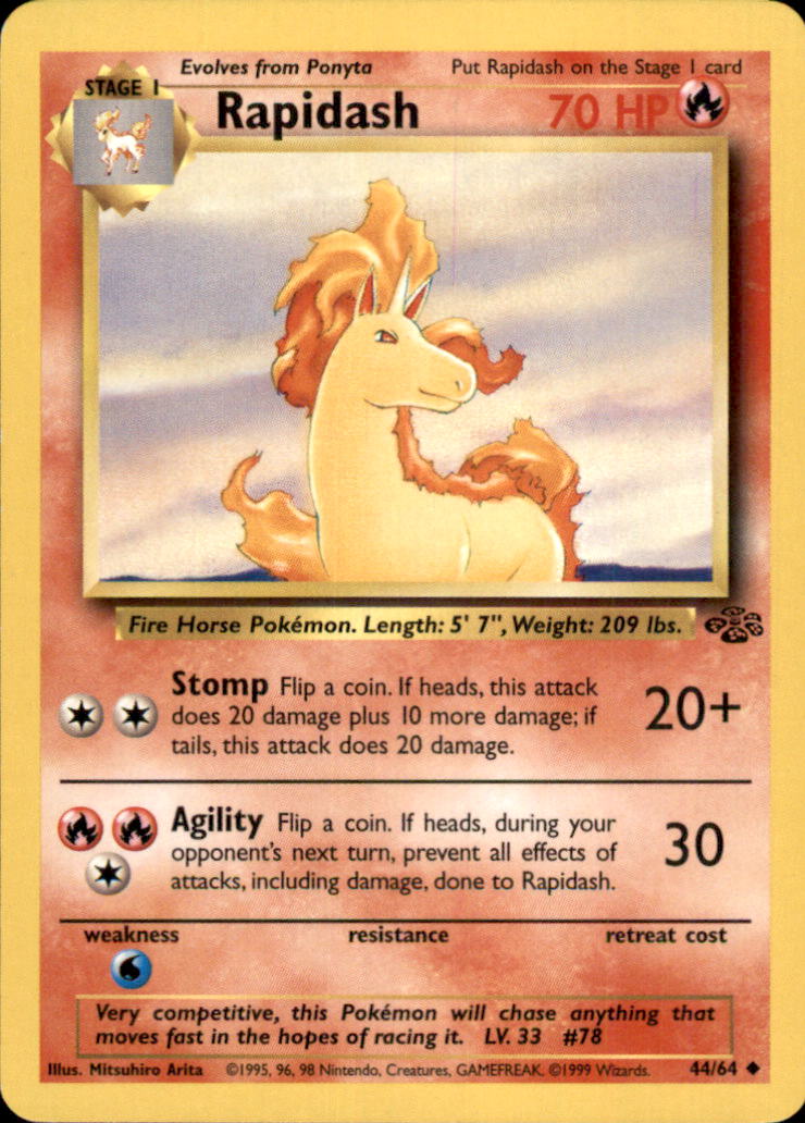 Rapidash Unlimited Uncommon Jungle 44/64 LP
