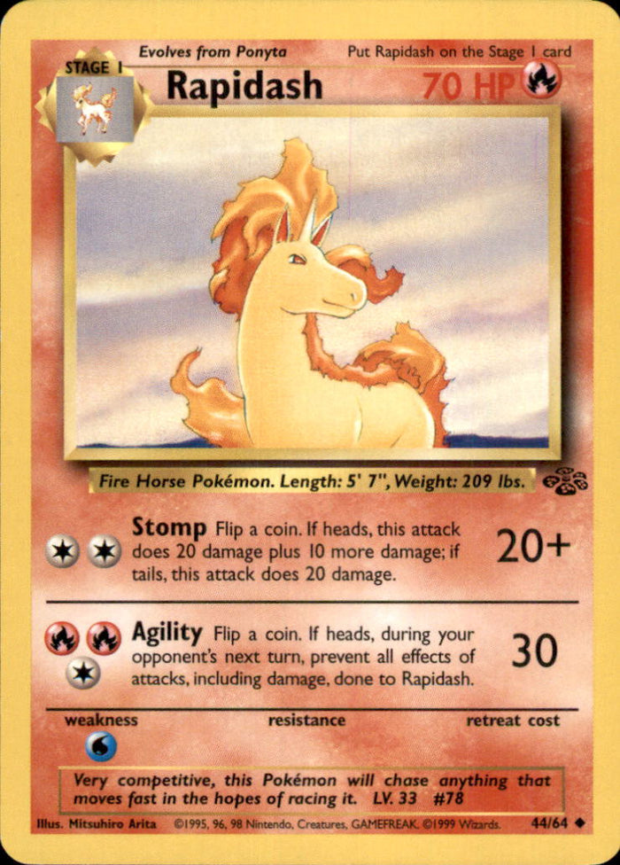 Rapidash Unlimited Uncommon Jungle 44/64 LP