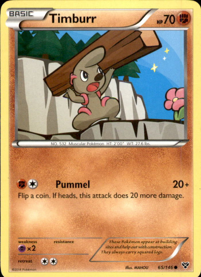 Timburr Common XY Base Set 65/146 NM