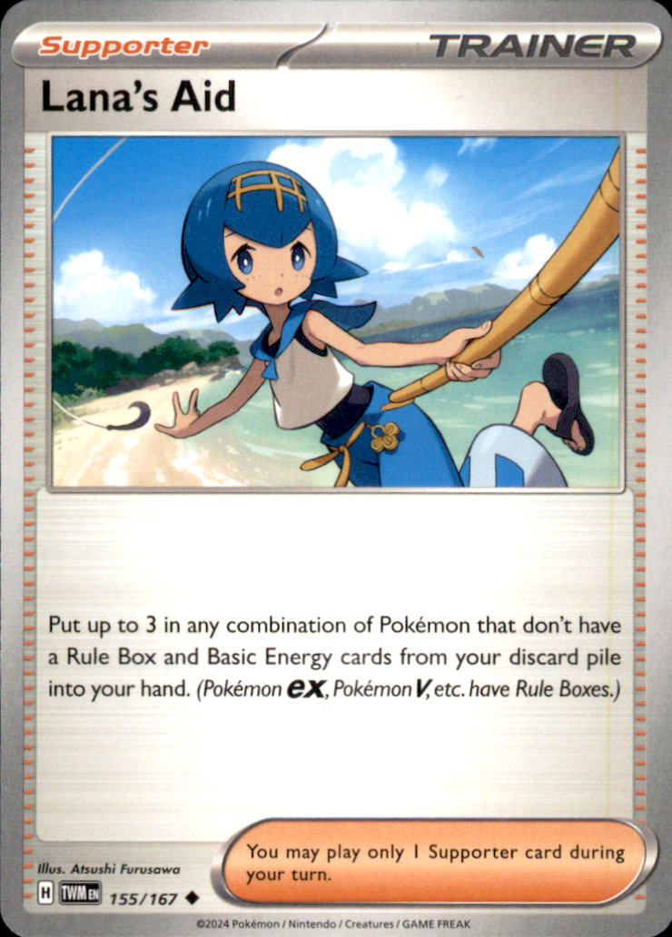 Lana's Aid Uncommon SV06: Twilight Masquerade 155/167 NM