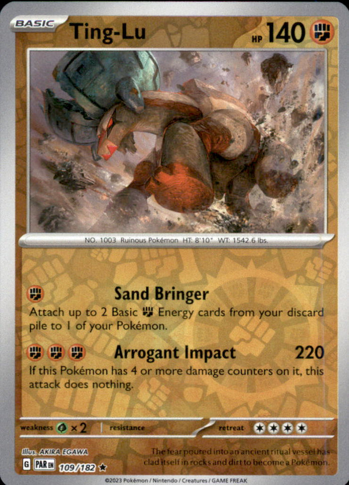 Ting-Lu Reverse Holo Rare SV04: Paradox Rift 109/182 NM