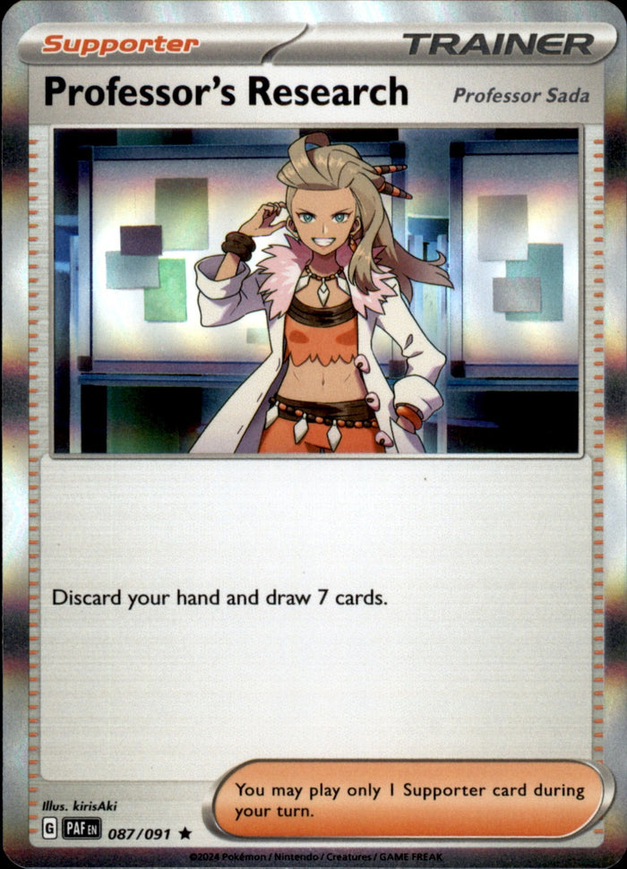 Professor's Research [Professor Sada] Holo Rare SV: Paldean Fates 087/091 NM