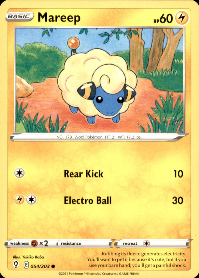 Mareep Common SWSH07: Evolving Skies 054/203 NM