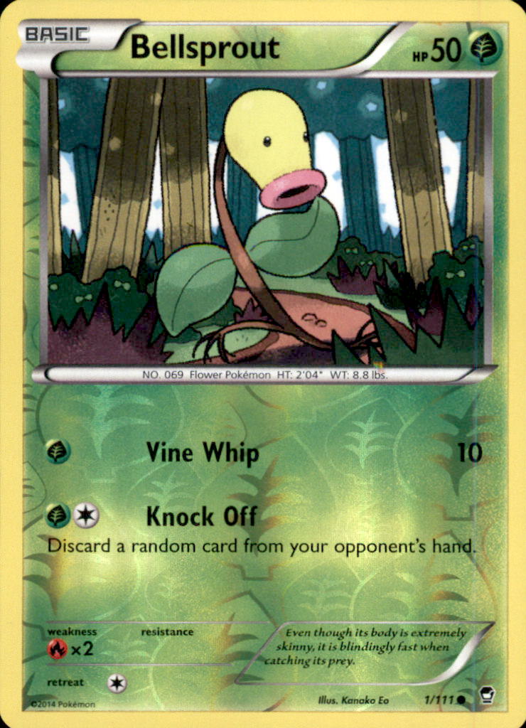 Bellsprout Reverse Holo Common XY - Furious Fists 1/111 NM