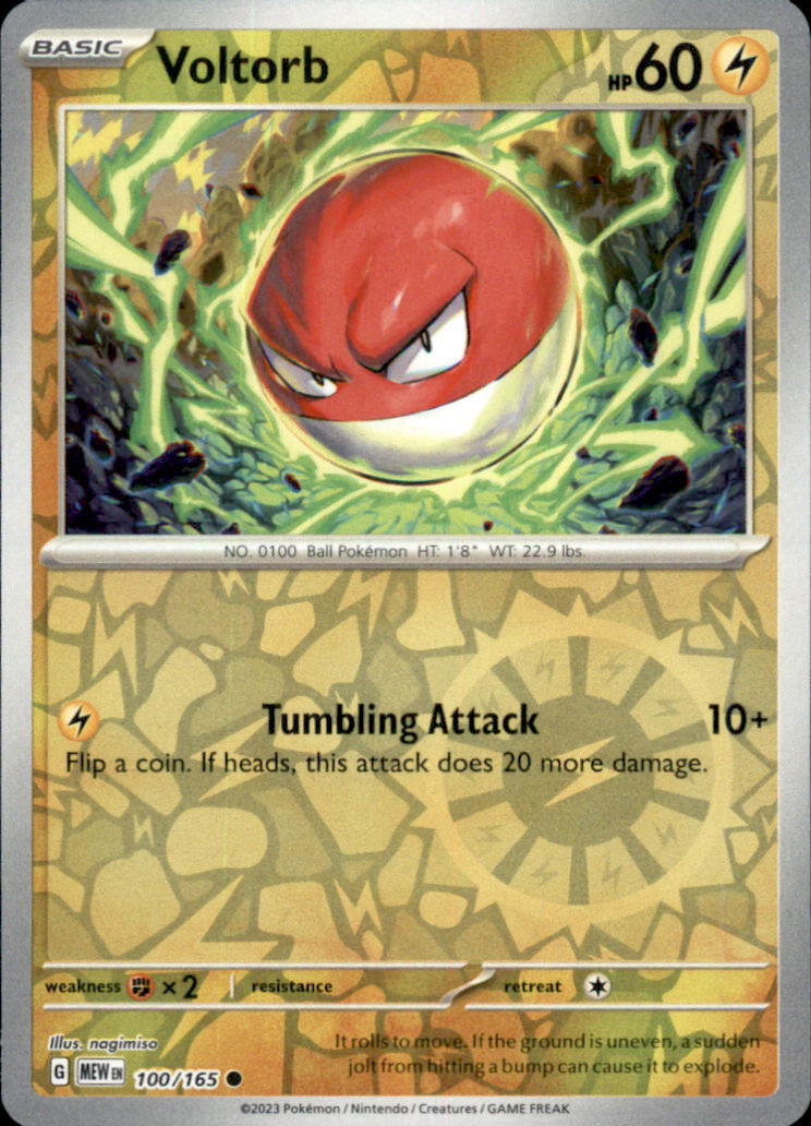 Voltorb Reverse Holo Common SV: Scarlet & Violet 151 100/165 NM