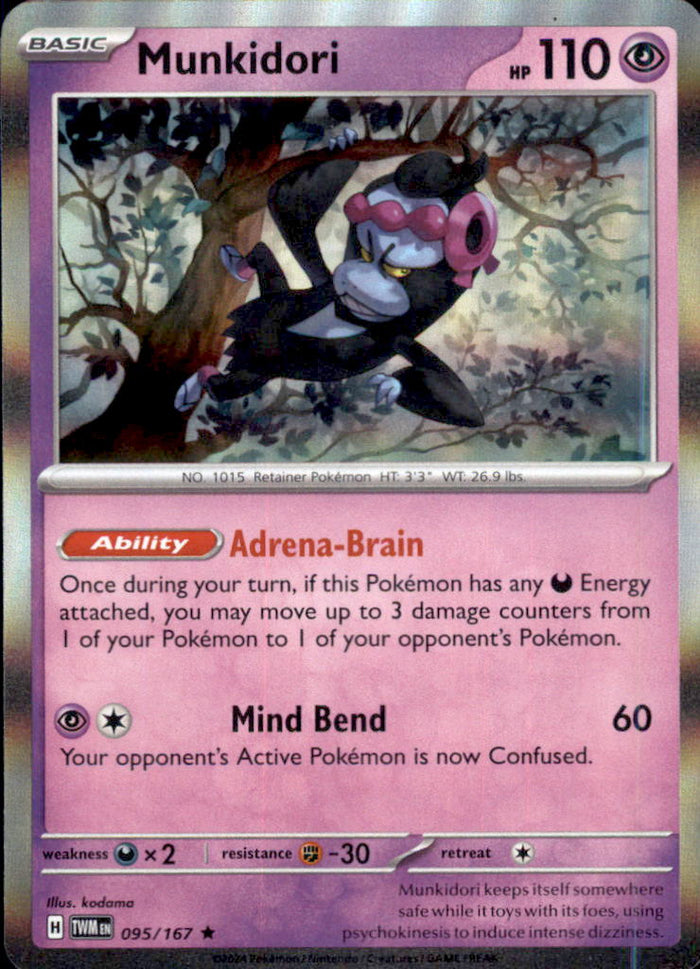 Munkidori Holo Rare SV06: Twilight Masquerade 095/167 NM