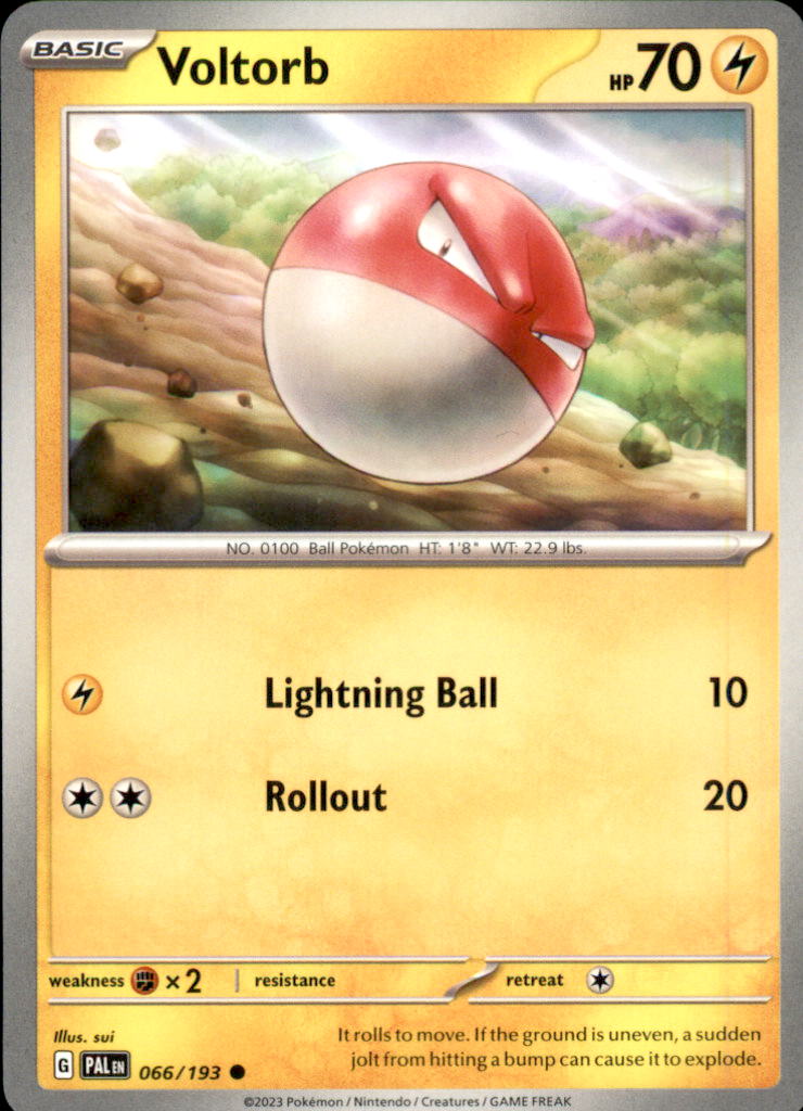 Voltorb Common SV02: Paldea Evolved 066/193 NM