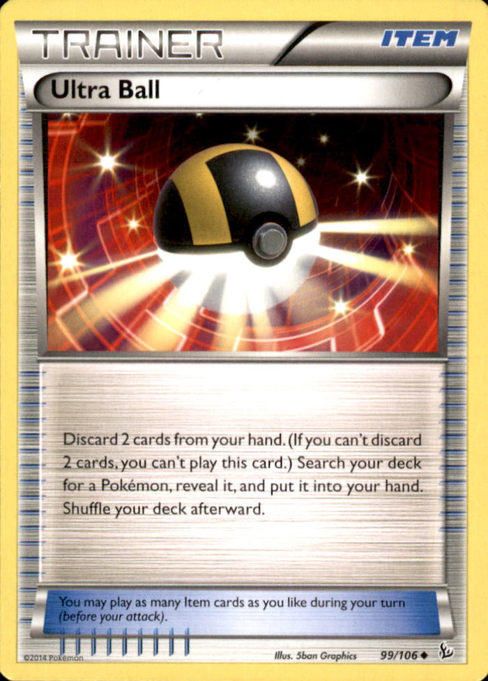 Ultra Ball Uncommon XY - Flashfire 99/106 NM