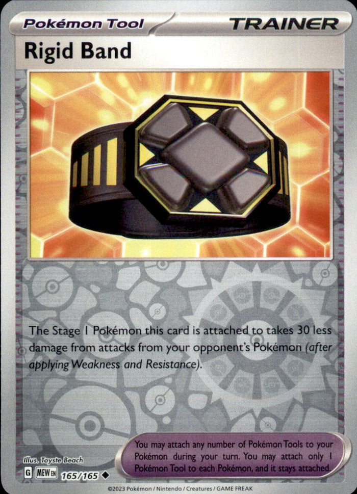 Rigid Band Reverse Holo Uncommon SV: Scarlet & Violet 151 165/165 NM