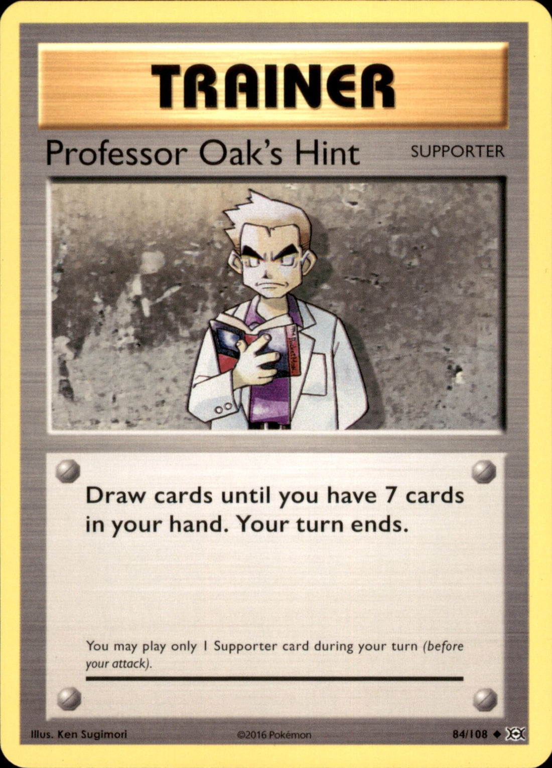 Professor Oak's Hint Uncommon XY - Evolutions 84/108 NM