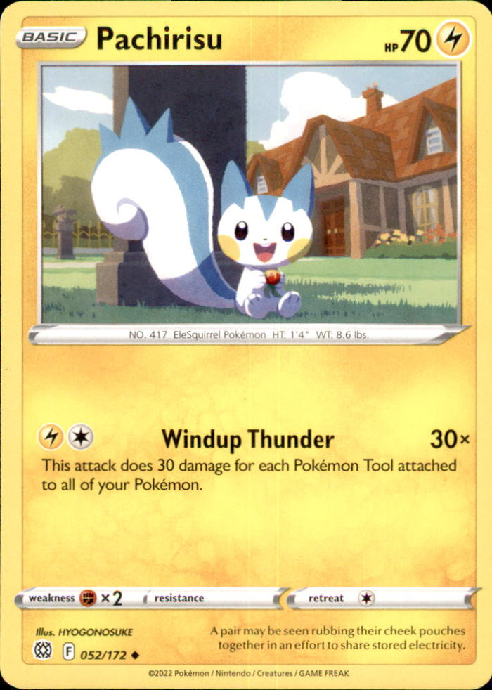Pachirisu Uncommon SWSH09: Brilliant Stars 052/172 NM