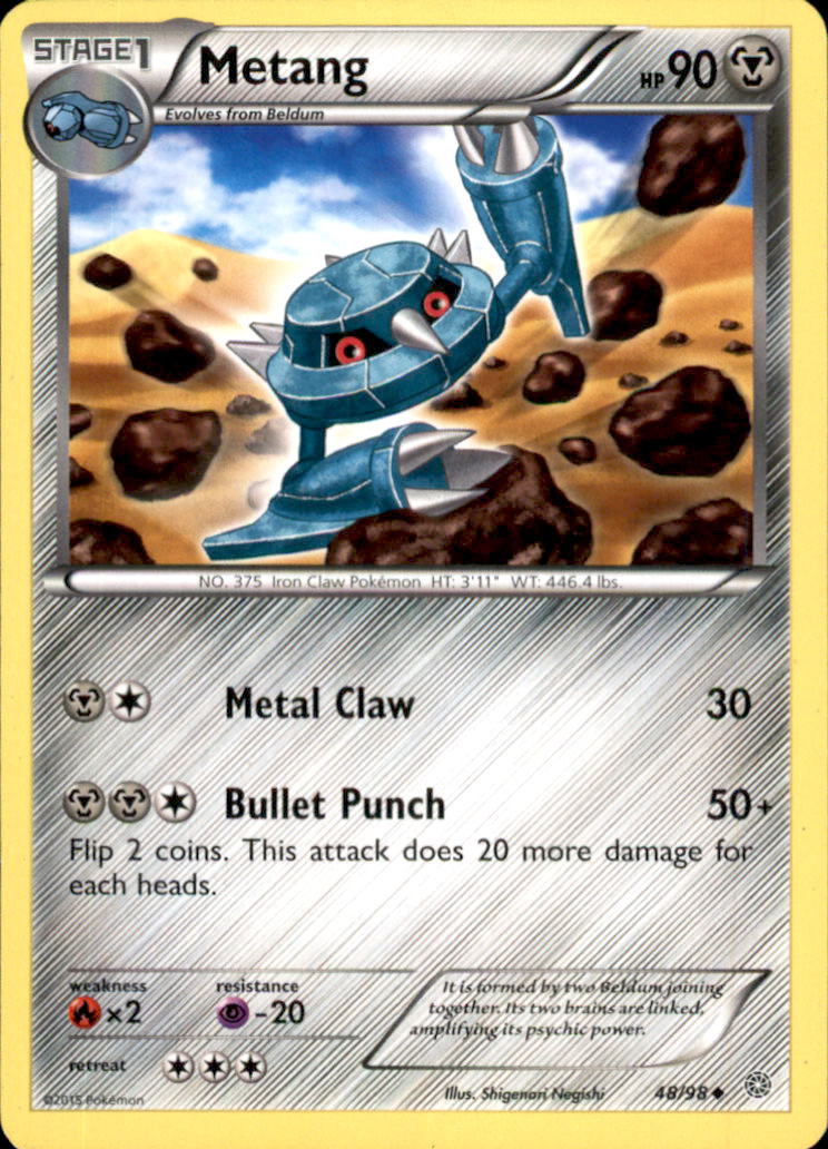 Metang Uncommon XY - Ancient Origins 48/98 NM