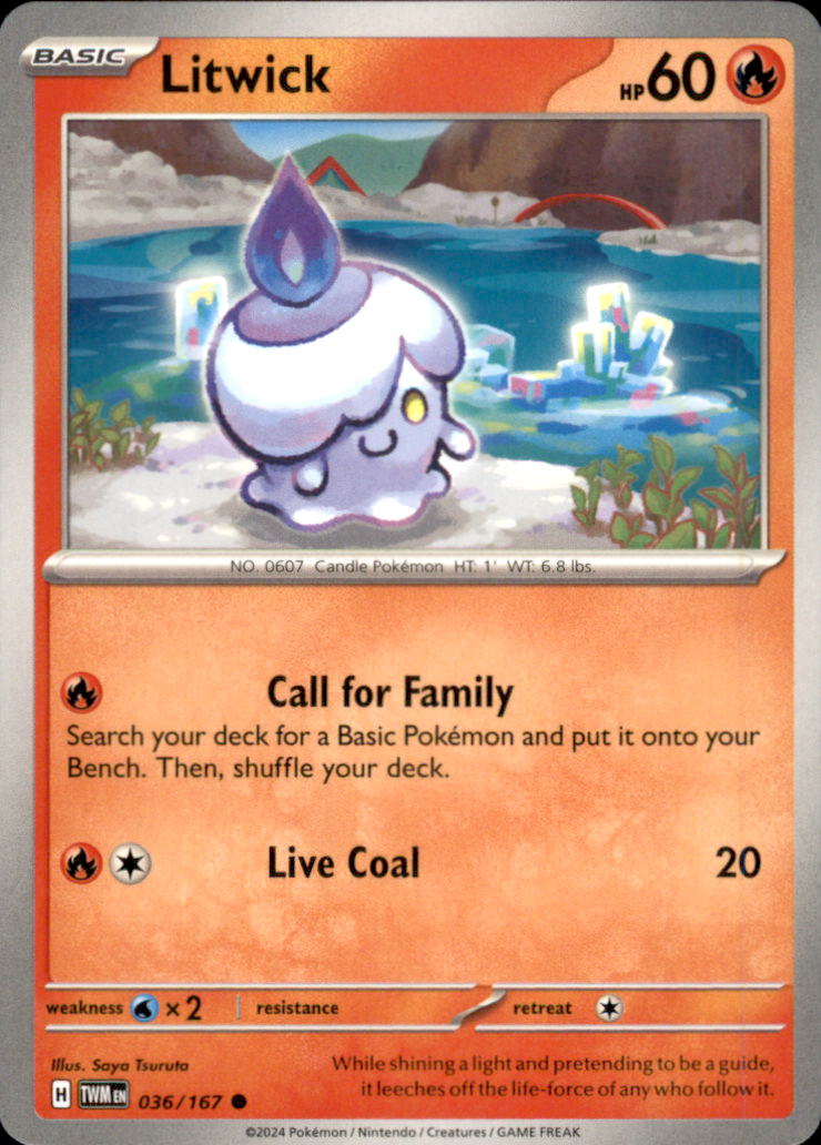 Litwick Common SV06: Twilight Masquerade 036/167 NM