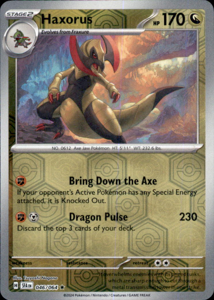 Haxorus Reverse Holo Rare SV: Shrouded Fable 046/064 NM