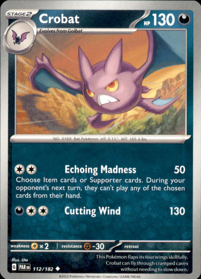 Crobat Uncommon SV04: Paradox Rift 112/182 NM