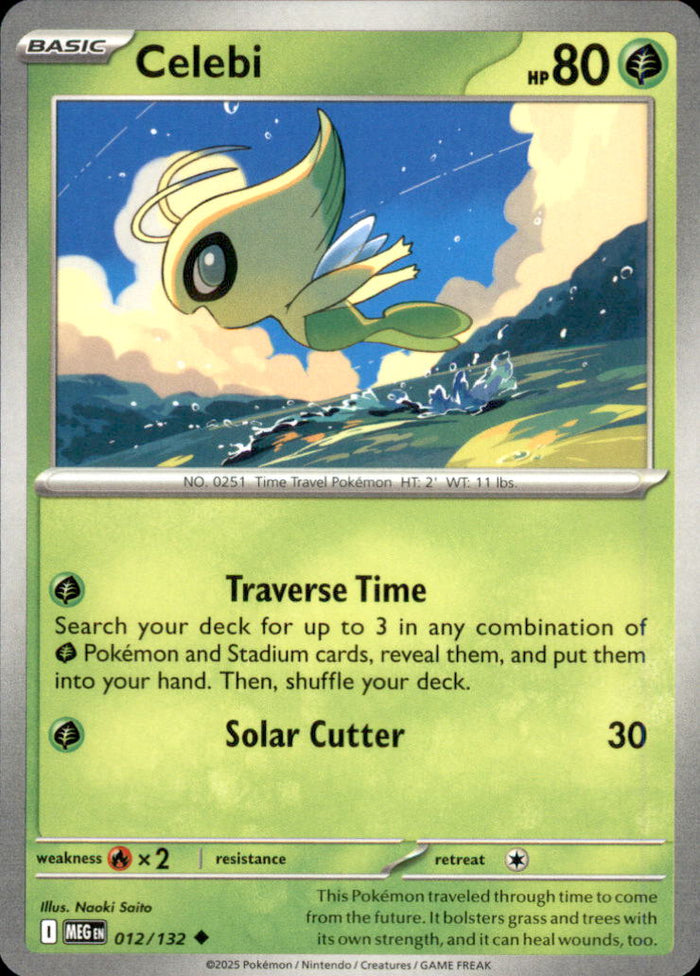 Celebi Uncommon ME01: Mega Evolution 012/132 NM