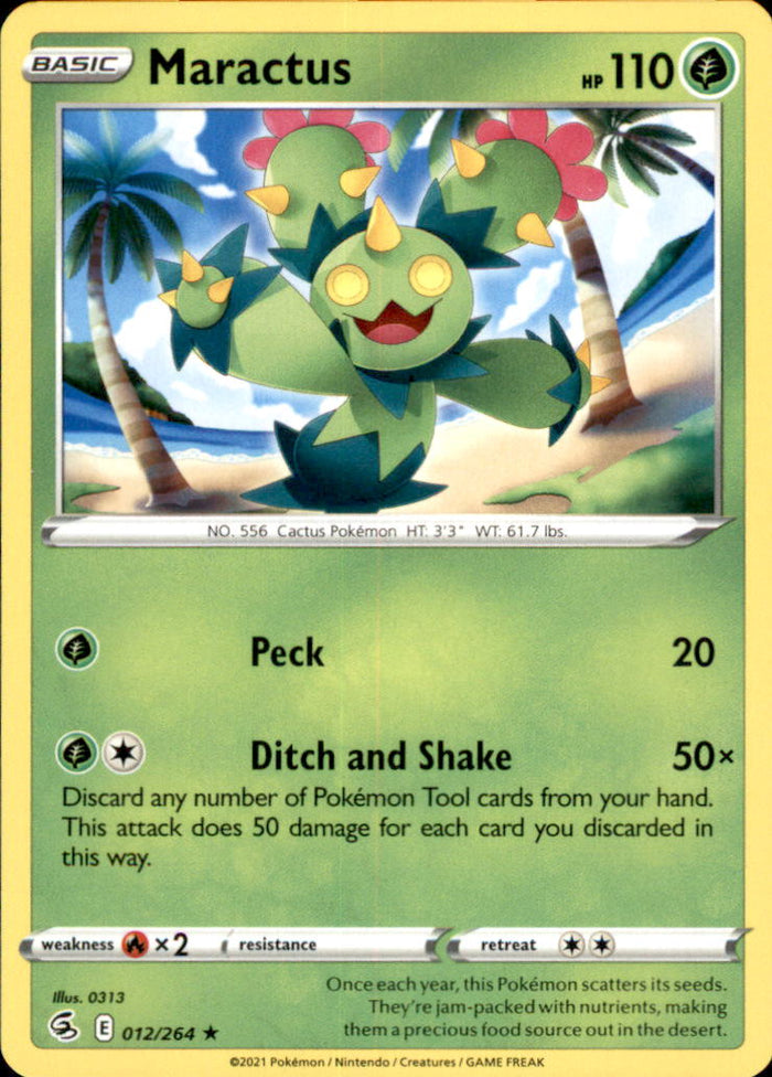 Maractus Rare SWSH08: Fusion Strike 012/264 NM