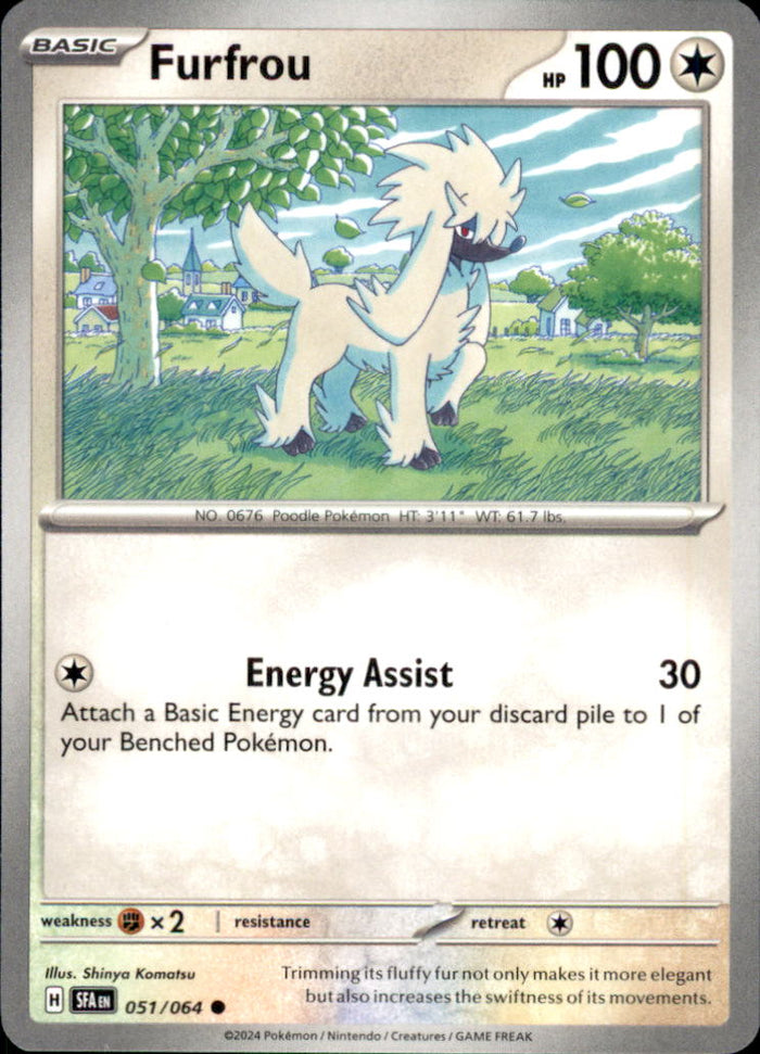 Furfrou Common SV: Shrouded Fable 051/064 NM