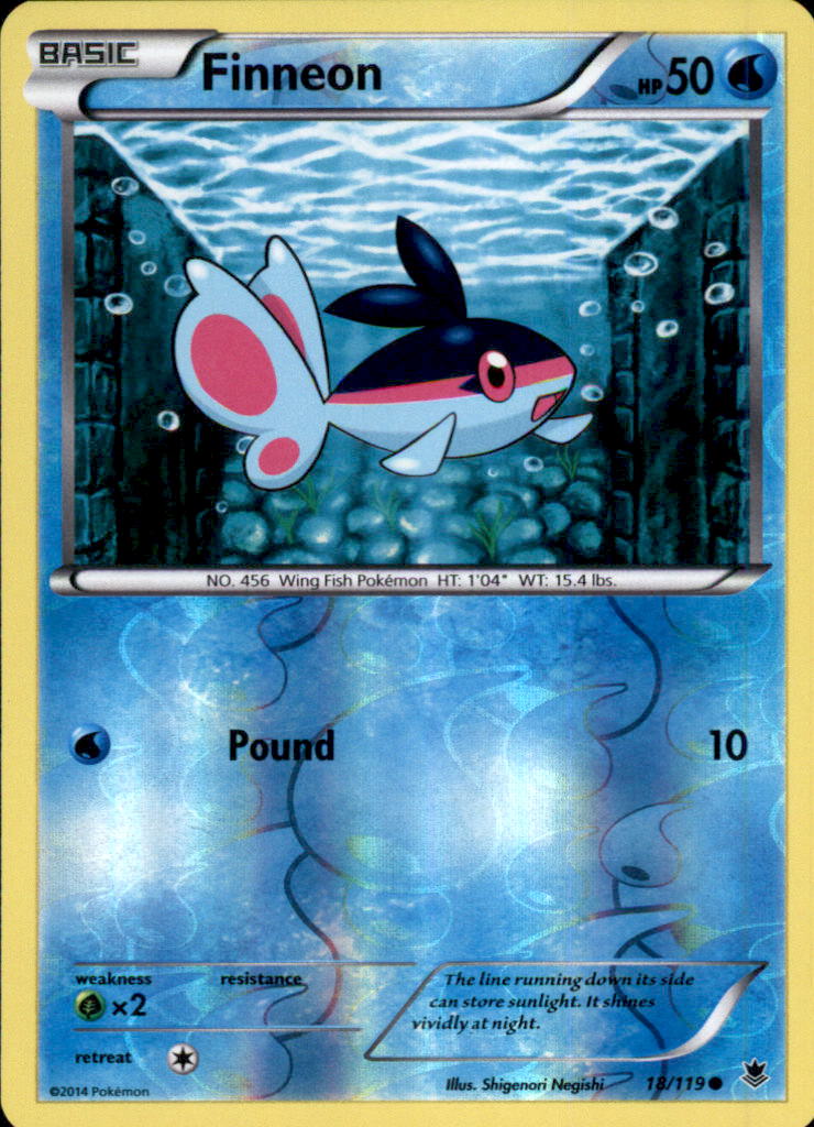 Finneon Reverse Holo Common XY - Phantom Forces 18/119 NM