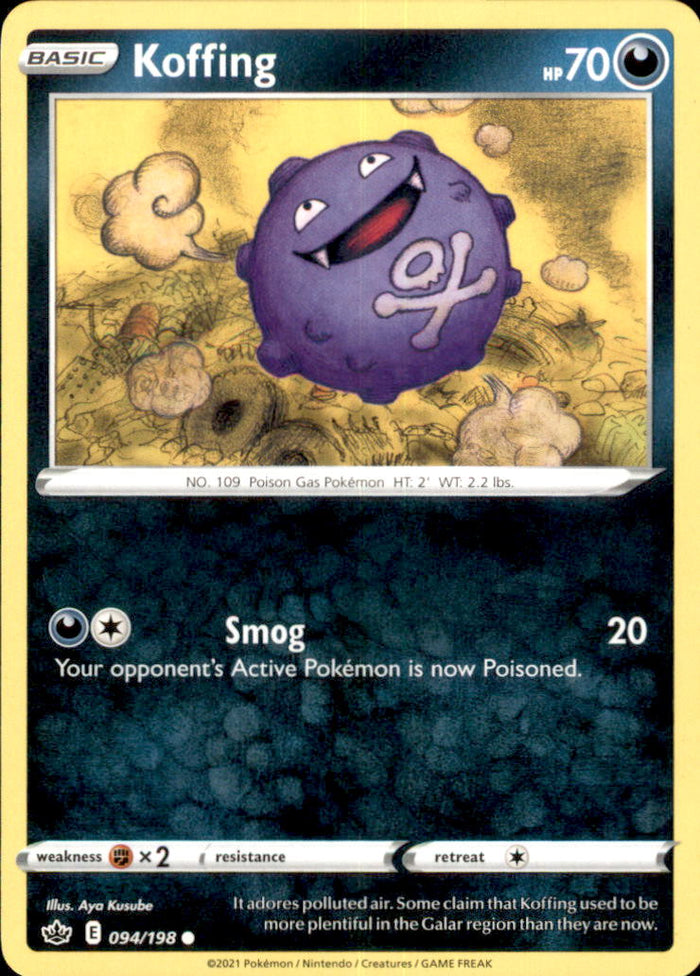 Koffing Common SWSH06: Chilling Reign 094/198 NM